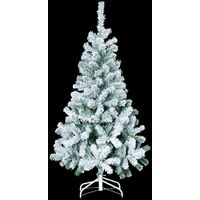 Paris Prix - Sapin De Noël Enneigé floque 180cm Blanc