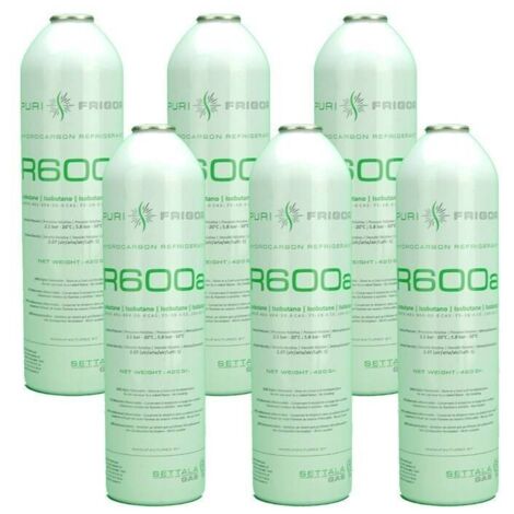 Gas Refrigerante R600 Isobutano 420 G - 2 Confezioni Con Valvola Per Frigoriferi - Foto 4