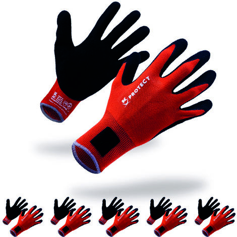 KELI - Lot 5 Gants Manutention Absoption Choc Foamy T10 (1/5)