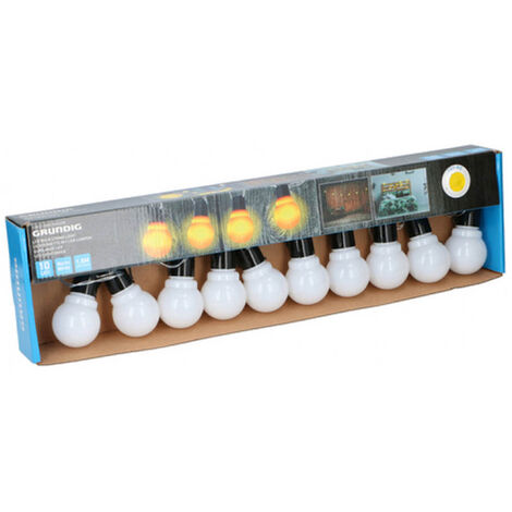 Guirlande lumineuse 10M 80 ampoules, Tomshine 8 Modes avec  télécommande，étanche IP44, 0.6W LED à Piles Petites Boules, Alimenté par  batterie(Blanc