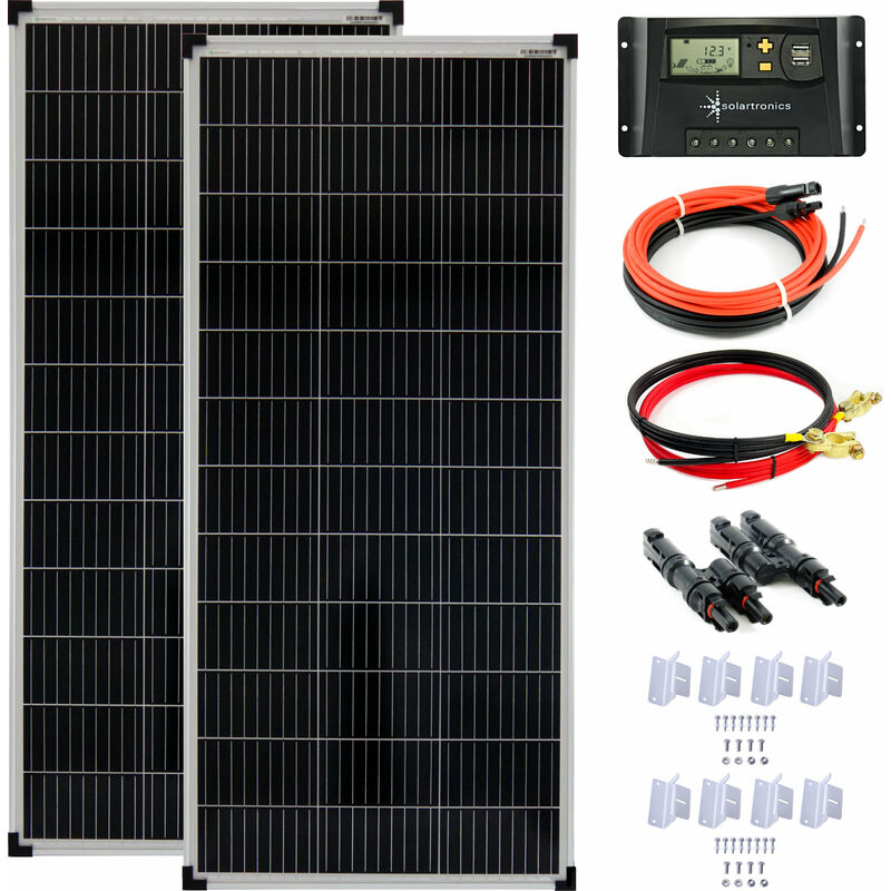 240W Solaranlage Komplettpaket Solar Set Inselanlage Wohnmobile 100Ah  Speicher