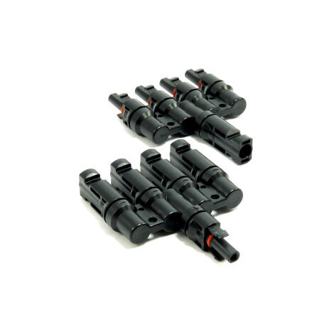 1 - 6 fach Solarstecker kompatibel mit MC4 Solarkabel Y-Verteiler für Solaranlage T 4 fach Stecker