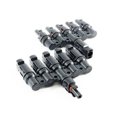 1 - 6 fach Solarstecker kompatibel mit MC4 Solarkabel Y-Verteiler für Solaranlage T 5 fach Stecker