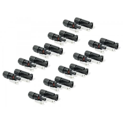 1 bis 50 Paar Solar Stecker für Solarkabel 4-6 mm² PV Stecker kompatibel mit MC4 10 Paar