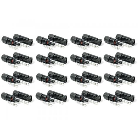 1 bis 50 Paar Solar Stecker für Solarkabel 4-6 mm² PV Stecker kompatibel mit MC4 16 Paar