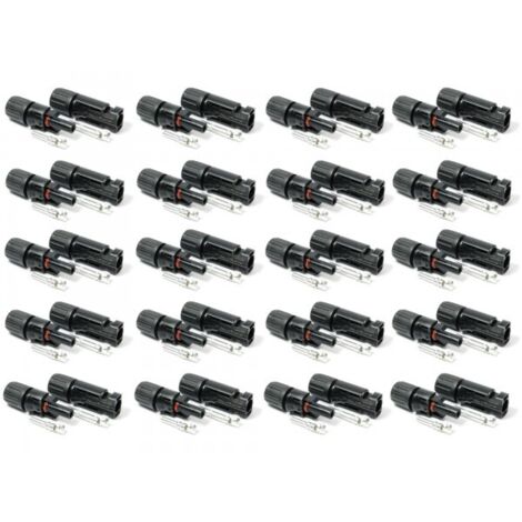 1 bis 50 Paar Solar Stecker für Solarkabel 4-6 mm² PV Stecker kompatibel mit MC4 20 Paar