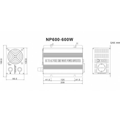 Spannungswandler NP 12V 600 Watt Power USB 2.1A reiner SINUS Gold Edition
