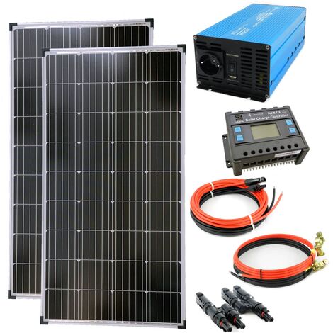 Komplettset 2x130 Watt Solarmodul 1000 Watt TS1000