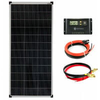 100 Watt 12V Solar Set 20A Laderegler gelb Solaranlage Inselanlage Garten Camping Solarmodul 1200mm
