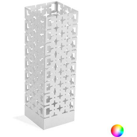 Portaombrelli Moderno In Metallo - Bianco, 52x18x18cm, Per Ingresso O Giardino - Foto 2