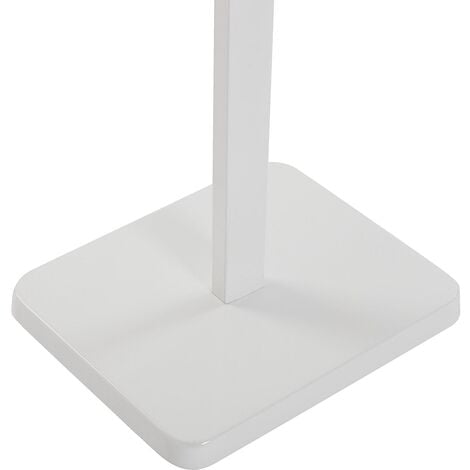 Versa Lauder Servo Muto Moderno e Multifunzionale, Appendiabiti Indossatore  per Camera da Letto e Spogliatoio, Misure (A x L x l) 109 x 25 x 49 cm,  Metallo e legno, Colore Bianco e marrone