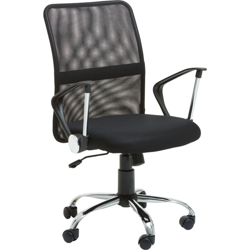 Neo Chair MB-5 Ergonomic Mid Back Adjustable Mesh Home Office Computer Desk Chair, Black