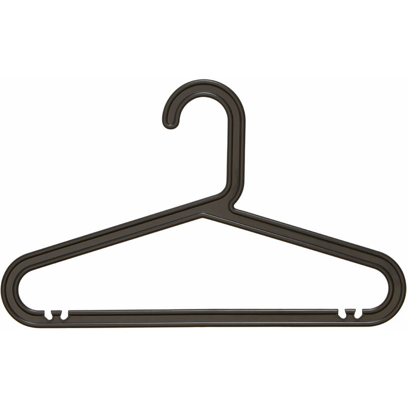 Black Non-Slip Rubberized Hangers, 20-Pack