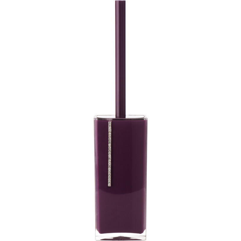 Premier Housewares Purple Acrylic And Crystal Toilet Brush