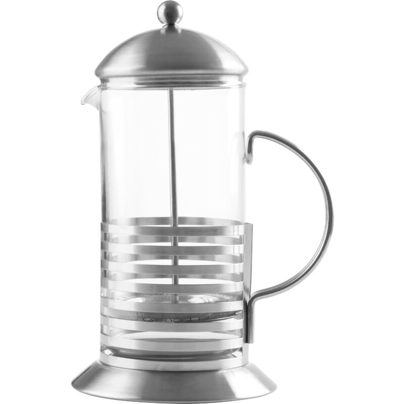 Greater Good. Double Wall Borosilicate Glass French Press with Chrome  Plated Lid - 600 ml