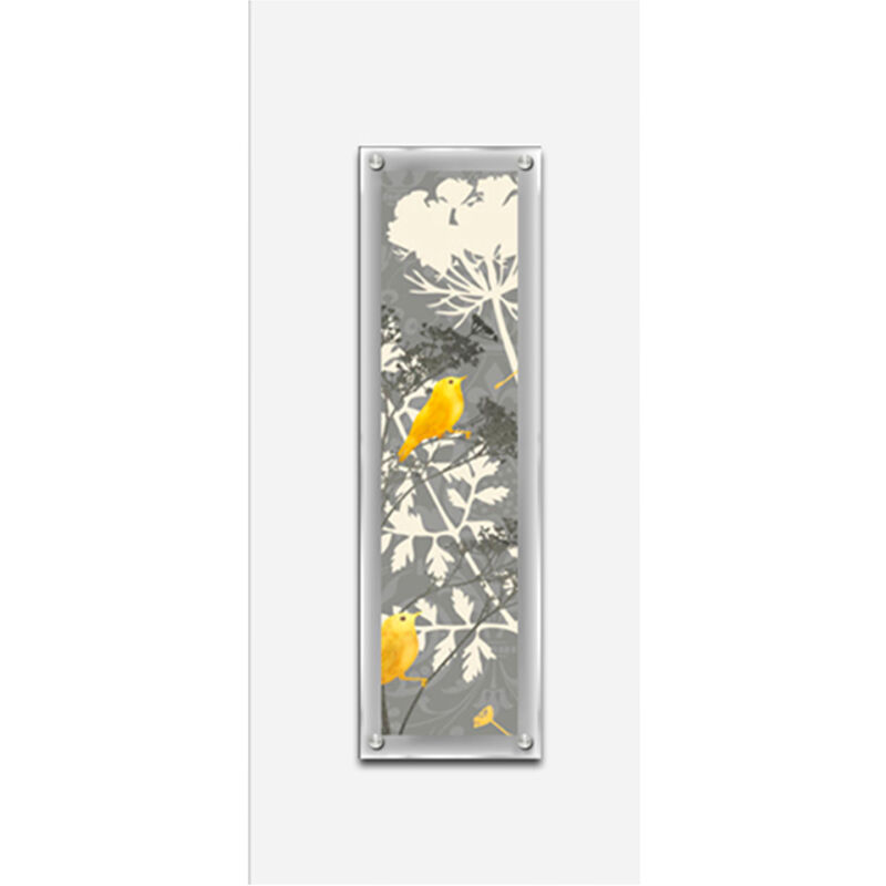 Premier Housewares Yellow Bird 2 Framed Wall Art
