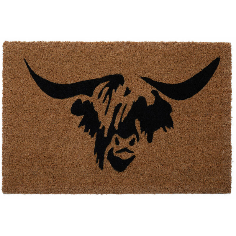 Highland Cow Doormat Non-slip Resist Dirt Door Rugs For Front Door