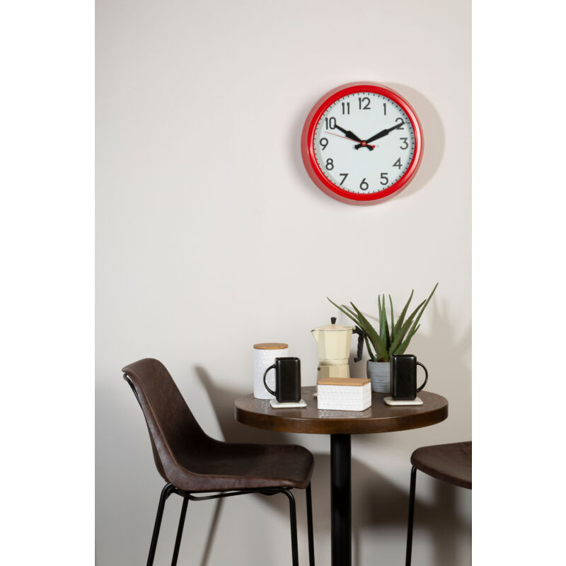 Premier Housewares Funky Numbers Wandklok Metaal Multi-Colour 38 Cm