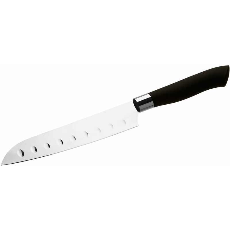 11 Pc Copper Fringed Knife / Scissor Set, Black