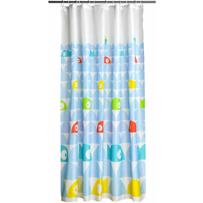 Premier Housewares Fish Design Polyester Shower Curtain