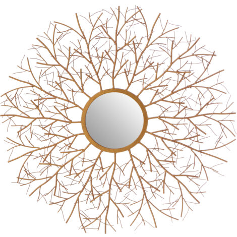 Interiors by Premier Delicate Twig Wall Mirror, Luxurious Round Accent Mirror, Contemporary Design Decorative Round Mirror (1/3)