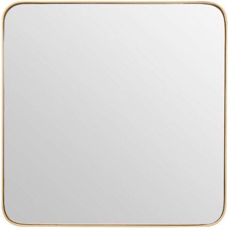 Premier Housewares Small Gold Finish Square Wall Mirror (1/5)