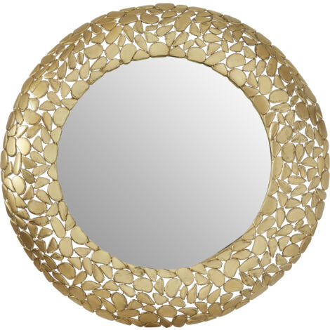 Premier Housewares Templar Pebble Effect Round Wall Mirror (1/5)
