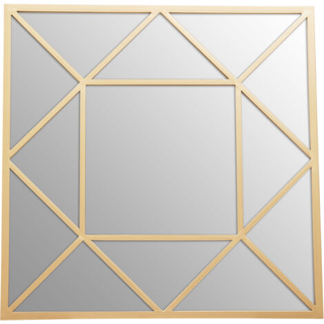 Premier Housewares Descartes Gold Frame Wall Mirror (1/5)
