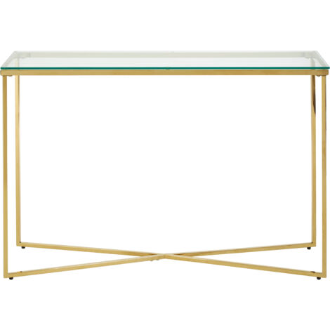Interiors by Premier Versatile Finish Cross Base Console Table, Contemporary Hallway Table, Functional Table For Livingroom (1/5)
