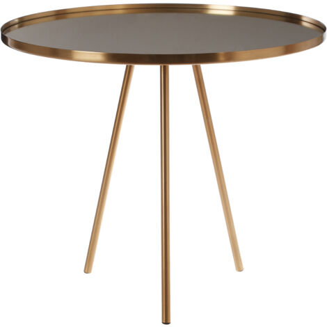 Interiors by Premier Elegant Gold Finish Side Table, Minimalistic Bedside Table, Versatile Sofa Side Table, Durable Side Table (1/3)