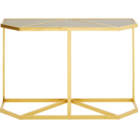 Interiors by Premier Elegant Design Black Tempered Glass Console Table, Sturdy Hallway Table, Durable Modern Console Table (1/5)