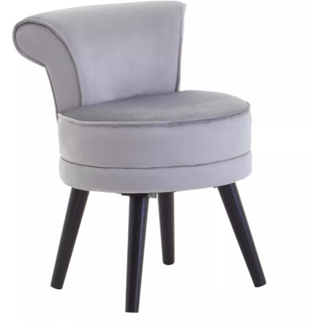 Interiors by Premier Grey Velvet Chair, Enchanting Sleep Swivel chair, Easy to Assemble Borg Chair, Comfy Office Chair
