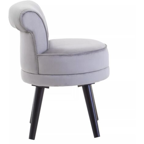 Interiors by Premier Grey Velvet Chair, Enchanting Sleep Swivel chair, Easy to Assemble Borg Chair, Comfy Office Chair