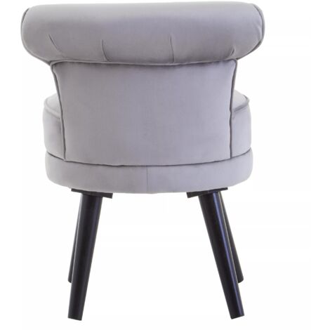 Interiors by Premier Grey Velvet Chair, Enchanting Sleep Swivel chair, Easy to Assemble Borg Chair, Comfy Office Chair