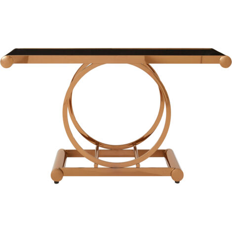 Interiors by Premier Contemporary Design Rose Gold Console Table, Versatile Hallway Table, Easily Maintained Modern Console Table (1/5)