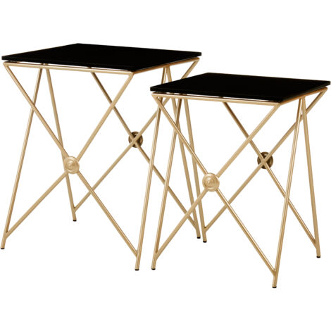 Interiors by Premier Elegant Design Gold Finish Side Table, Versatile And Functional Corner Table, Easily Maintained Lounge Table (1/5)