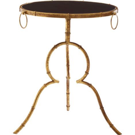 Interiors by Premier Sleek Black Tempered Glass Top Accent Table, Elegant Side Table By Couch, Durable And Versatile Lounge Table (1/5)