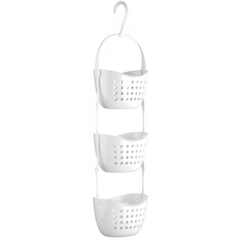 Premier Housewares 3 Tier white Shower Caddy