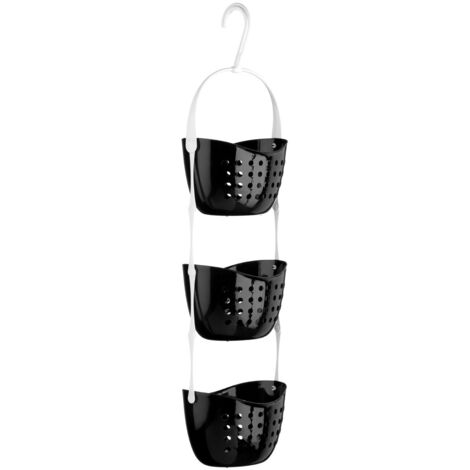 Premier Housewares 3 Tier Black Shower Caddy (1/2)
