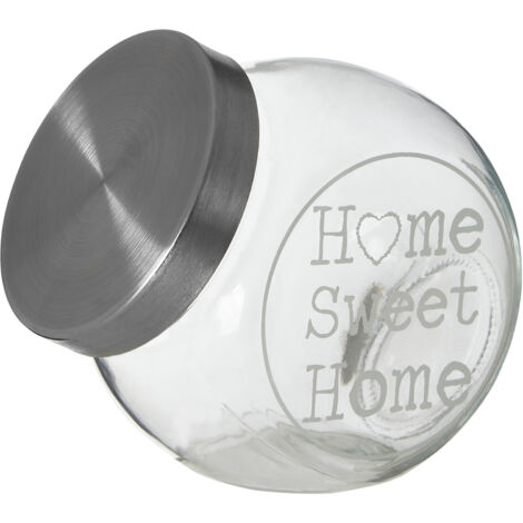 Premier Housewares Glass Storage Jar with Metal Lid Ä‚ËĂ˘â€šÂĂ˘â‚Ĺ› 700ml (1/3)