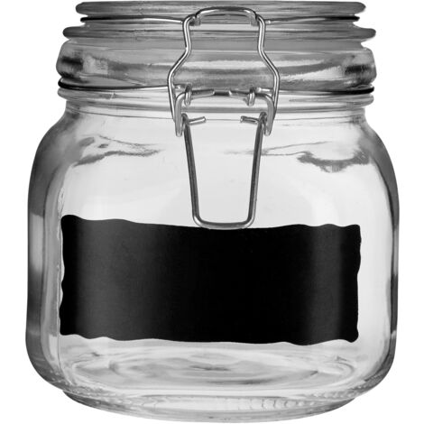 Premier Housewares Glass with Clip Top Lid Small Storage Jar (1/5)