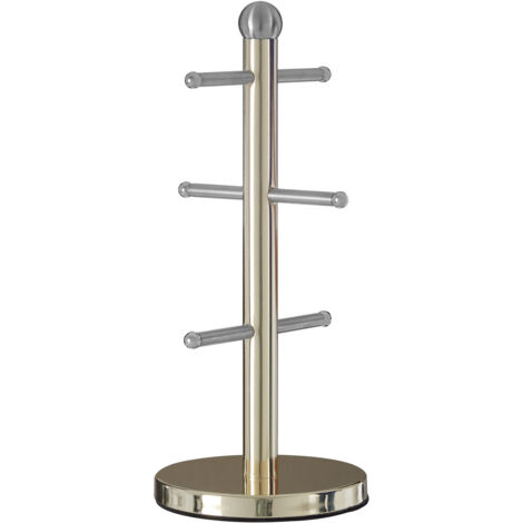 Premier Housewares 6 Cup Gold Finish Mug Tree (1/4)