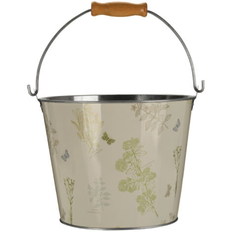 Premier Housewares Jardin Round Bucket With Handle - 5 Ltr