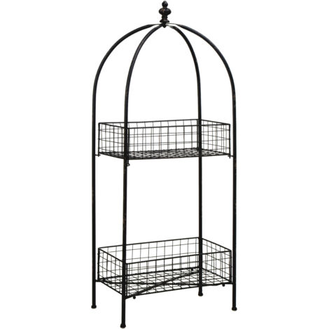Premier Housewares New York Loft Black 2 Tier Stand (1/3)