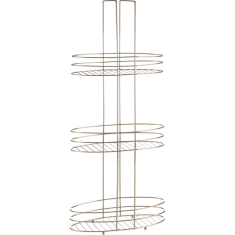 Premier Housewares 3 Tier Gold Plated Storage Rack (1/4)