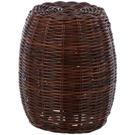 Premier Housewares Maka Natural Brown Rattan Stool (1/5)