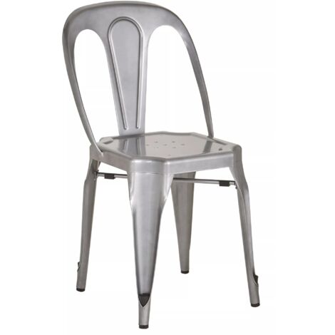 Interiors by Premier Grey Chair with Metal Frame, Comfy Grey Outdoor Metal Chair, Effortless Cleaning Metal Chair (1/5)