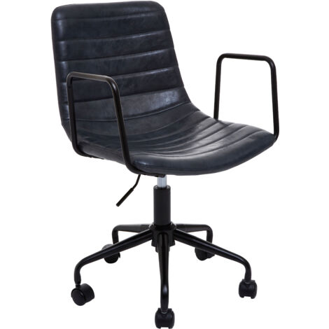 Premier Housewares Forbes Grey Leather Chair (1/5)