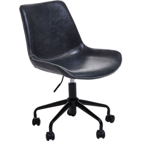Premier Housewares Bloomberg Grey Leather Chair (1/5)