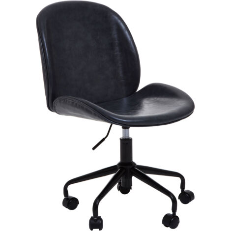 Premier Housewares Clinton Grey Leather Chair (1/5)